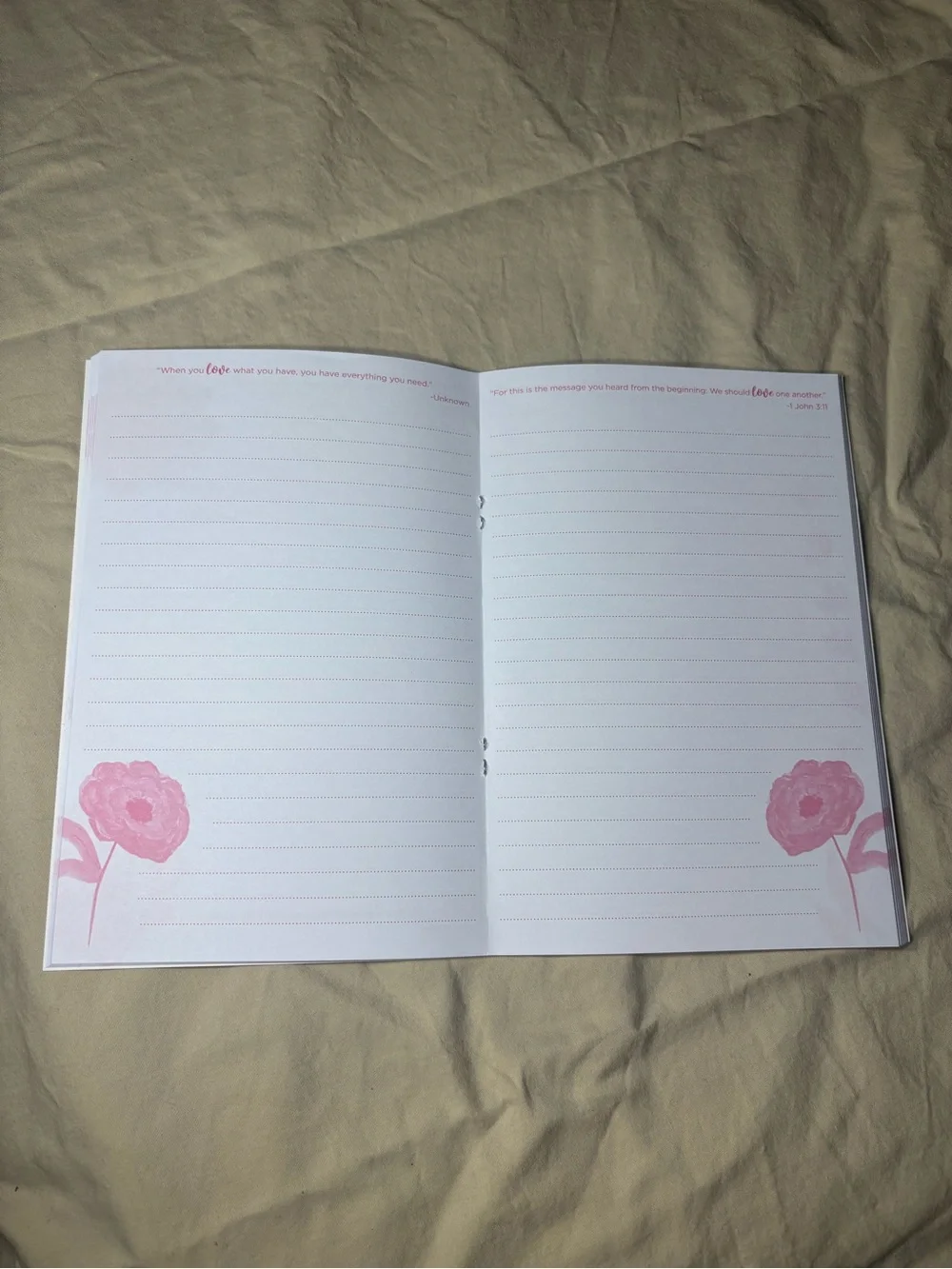 New Inspirational Floral Journal - Pink, Teal & Orange Cover Spiritual Religious